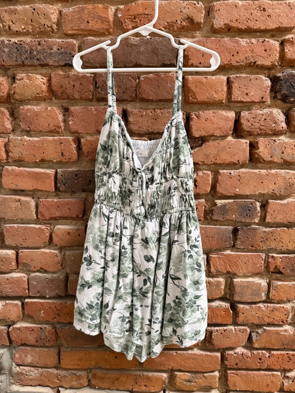 Hollister Dress with Green Leaf Print